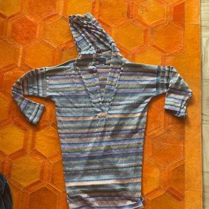 Beach and pool coverup with hood